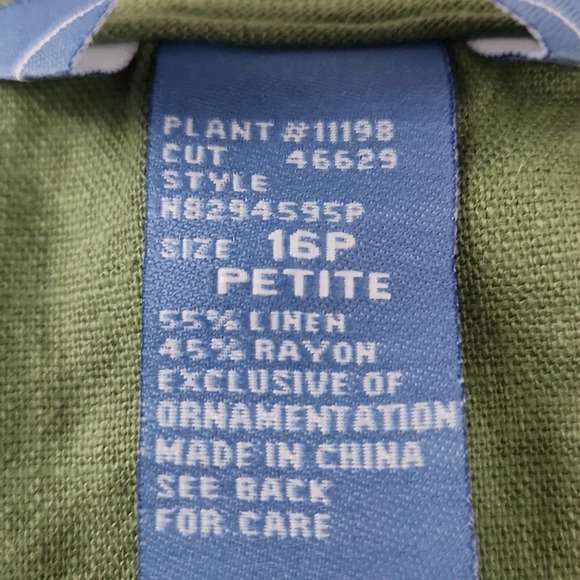 NAPA VALLEY petite green tank top - Picture 7 of 10